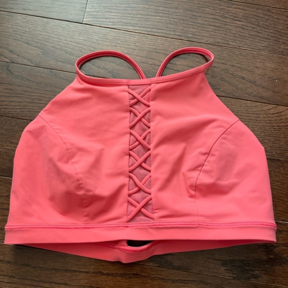 Lululemon Coral High-Neck Women's Swim Top